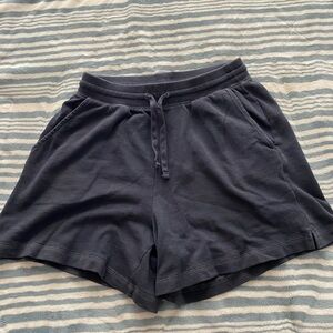 Dark grey terry shorts